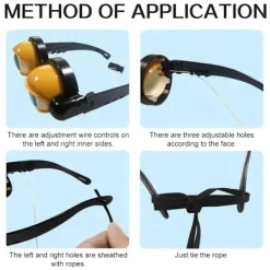 LBSS Roliga glasögon med blinkande ögonmekanism, avslappnad stil, dekorativa glasögon för selfie, rolig present><noscript><img width=