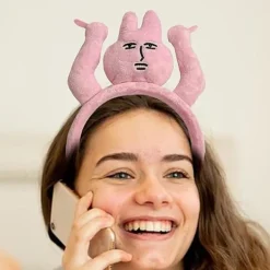 Roliga Plyschpannband - Kanin Hårband Grab Bangs Huvudbonad, Pannband Clip Kanin Huvudbonad Plysch Hår Kostym Pannband Halloween Tillbehör><noscript><img width=