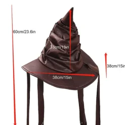 no brand Roll Dress Up Halloween Utsökt brun festtillbehör Häxhatt> Huvudbonader