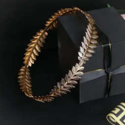 Romersk Caesar Krona Lagerkrans Guld Folie Hårband Kostymfest Tillbehör Caesar Hårband><noscript><img width=