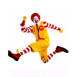 Ronald McDonald Clown Röd Gul Maskerad Vuxen Kostym Herr Rolig Halloween Karneval Party Cosplay Kläder-FM- L> Dräkter
