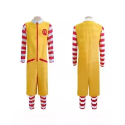 Ronald McDonald Clown Röd Gul Maskerad Vuxen Kostym Herr Rolig Halloween Karneval Party Cosplay Kläder-FM- L><noscript><img width=
