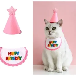 Rosa, husdjurshalsduk - Minihund och katt - Festsjalar och hatt -> Huvudbonader