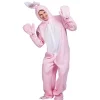 Rosa kanindräkt Vuxen djurpyjamas Påsk Halloween festdräkter{Fyn20}> Dräkter