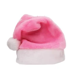 Rosa tomteluva tomteluva för vuxna lyxig tomteluva kostym> Huvudbonader