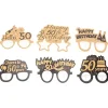 50-årsdag Pappersglasögon Grattis På Födelsedagen Pappersögonroliga Glasögon Nyhet Ögonkläder Födelsedagsfesttillbehör 6 Par> Tillbehör