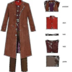 Rubeus Hagrid Cosplay Kostym Komplett Set för Vuxna Halloween Maskerad Karneval Kostym - Perfekt 3XL><noscript><img width=