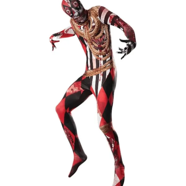 Rubies Unisex Vuxen Död Akrobat Dräkt XL Svart/Röd XL> Dräkter