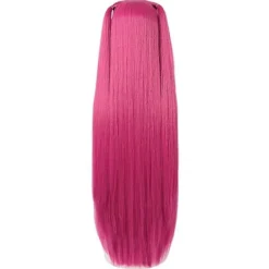 Rumi Cosplay Peruk Syntetiskt Hårförlängning Hästsvans för Dagligt Bruk Rosa Mira> Peruker