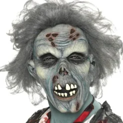 Rutten zombie-mask, Huvudtäckande, latex One Size> Masker