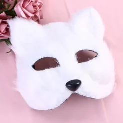 Räv Mask Dansfest Maskerad Mask Halloween Mask Rekvisita Therian Varulv Mask Päls Mask Djur Mask Cosplay> Masker