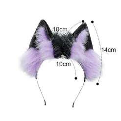 Räv Varg Katt Hund Öron Pannband Hårband Halloween Kostymfest Huvudbonad Present Style 3> Huvudbonader