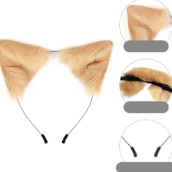 Rävöron pannband huvudbonad klädtillbehör för cosplayfest><noscript><img width=