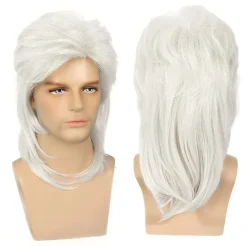 Ryan peruk blond 1 del, mullet, brun blond, 80-tal, löshår,><noscript><img width=