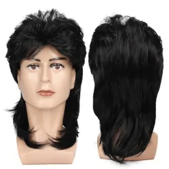 Ryan peruk blond 1 del, mullet, brun blond, 80-tal, löshår,><noscript><img width=