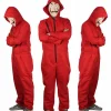 RYI-Unisex Salvador Dali La Casa De Papel Money Heist Cosplay H Röd L Red L,A> Dräkter