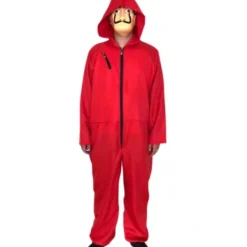 RYI-Unisex Salvador Dali La Casa De Papel Money Heist Cosplay H Röd L Red L,A> Dräkter