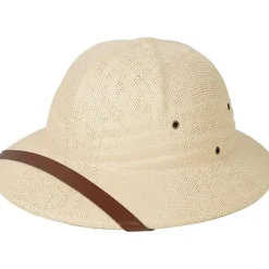 Safarihjälm för vuxna – Fransk beige kostymhjälm - Upptäckare - Äventyr - Tropikhjälm> Huvudbonader