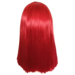 Sally Lång Röd Rak Peruk för Nightmare Before Christmas Cosplay [JUN]><noscript><img width=