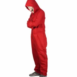 Salvador Dali La Casa De Papel Cosplay Money Heist Jumpsuit Endast Kostym L><noscript><img width=