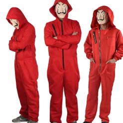 Salvador Dali La Casa De Papel Cosplay Money Heist Jumpsuit Endast Kostym -FA- M> Dräkter