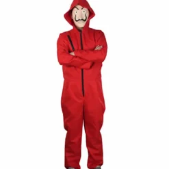 Salvador Dali La Casa De Papel Cosplay Money Heist Jumpsuit Endast Kostym -FA- M><noscript><img width=