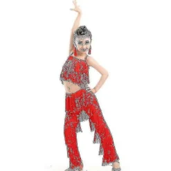 Samba Tofs Latin Danskläder Kostymer Flickor Salsa Balsal Frans Kant Dans Toppar&byxor Kostym Vuxen Balsalsdans Klänning Barn 130cm Färg 3 Kids 130cm | Fyndiq> Dräkter