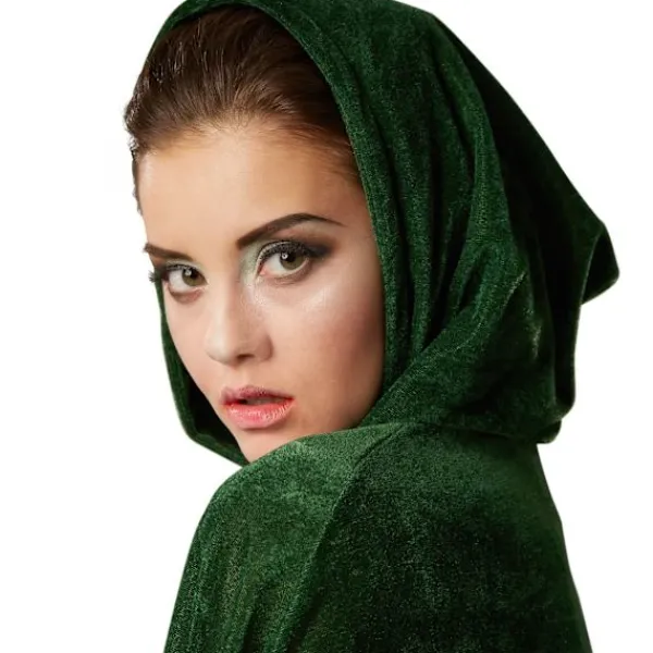 tectake Sammetscape med huva> Tillbehör