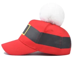 Holocky Santa Baseballkeps Unisex Julhattar Vintage Jul Baseballkeps med Pompom> Huvudbonader