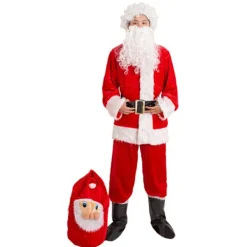 Santa Claus Fake Skägg Vit Skägg Dress Up Rekvisita><noscript><img width=