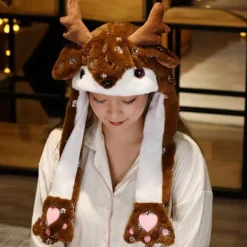 Santa Claus Hat Älg Hat 3> Huvudbonader