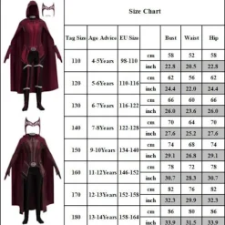 Scarlet Witch Kostym Outfit Halloween Cosplay Party Finklänning - 130><noscript><img width=