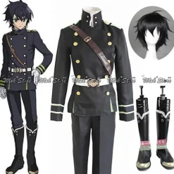Seraph Of The End Owari No Seraph Yuichiro Hyakuya Uniform Anime Cosplay Kostym Full Set Kostymer Fancy Ball Halloween Party XL> Dräkter