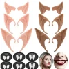 Set av 12 vampyrtänder Fangs Elf Ears för Cosplay Costume Access> Tillbehör