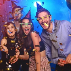 Northix Set med 4 Neon Partyglasögon> Tillbehör