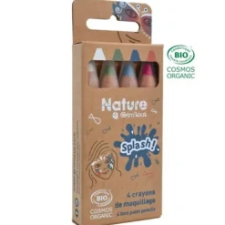 GRIM TOUT Set med 4 st Splash sminkpennor - GRIM ALL - Sortiment av certifierade EKOLOGISKA färger> Smink