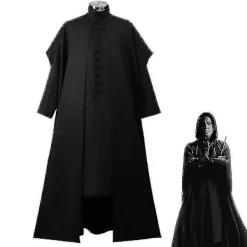 Severus Snape Cosplay Kostym för Vuxna Halloween Kostym Karnevalfest Förklädnad XXL> Dräkter