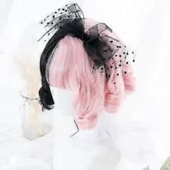 Shangke Syntetisk Röd Svart Blond Vit Lolita Peruk För Kvinnor Lång Rak Peruk Med Lugg Cosplay Peruk> Peruker