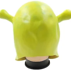 Shrek Maskeraddräkt Halloween Cosplay Vuxen Hel Huvud Grön Shrek Mask Latexmask-FY><noscript><img width=