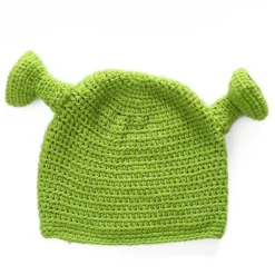 Shrek-hatt för vuxna med öron - Rolig cosplay-rekvisita kostymhatt för Halloween-fest, tecknad figur huvudbonad> Huvudbonader