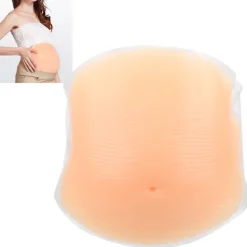 Silikon Fejk Gravidmage Konstgjord Gravidmage Fotorekvisita Remmar 2 till 4 Månader><noscript><img width=