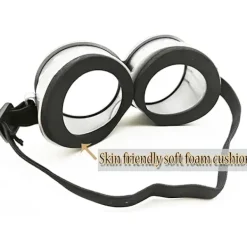 Silver Minion Glasögon Maskerad Rekvisita Halloween Kostym Rekvisita><noscript><img width=