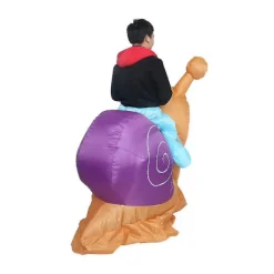 Simbok Party Uppblåsbar Dräkt Cyklande Snigel Rolig Blås Upp Kostym Party Kläder För Vuxen><noscript><img width=