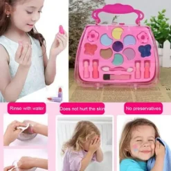 Simulerad sminkväska leksak för barn flickor kosmetika prinsessa present 1><noscript><img width=