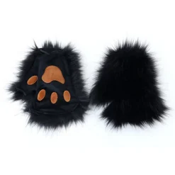 Simulerings plysch räv öron pannband svans cosplay kläder kostym><noscript><img width=