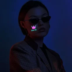 INF Självlysande Vattentäta Temporära Tatueringar - 10 Ark Set, Tvåfärgade Ljusdekaler, Perfekt för Festivaler och Fester B> Smink