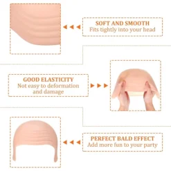 Skallig mössa tjock latexmössa perukmössa - Perfet><noscript><img width=