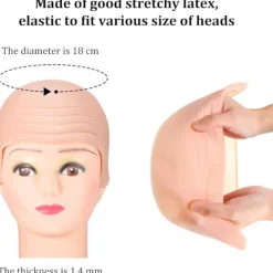 Skallig mössa tjock latexmössa perukmössa - Perfet><noscript><img width=