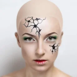 FMYSJ Skalliga Hättor Latex Skallig Hätta För Vuxna Smink Skalligt Huvud Peruk Hätta Kostymtillbehör 4st (FMY)><noscript><img width=