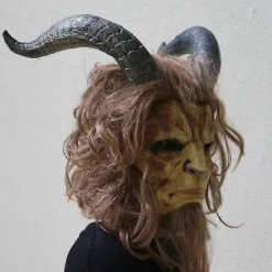 FMYSJ Skönheten och Odjuret Film Cosplay Mask Hjälm Helmask Muff Peruk Julmask Karneval Festival Party Kostym Rekvisita (FMY)> Masker